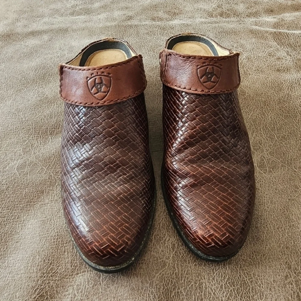 Ariat Weaved Leather Mule Slide - Picture 3 of 9